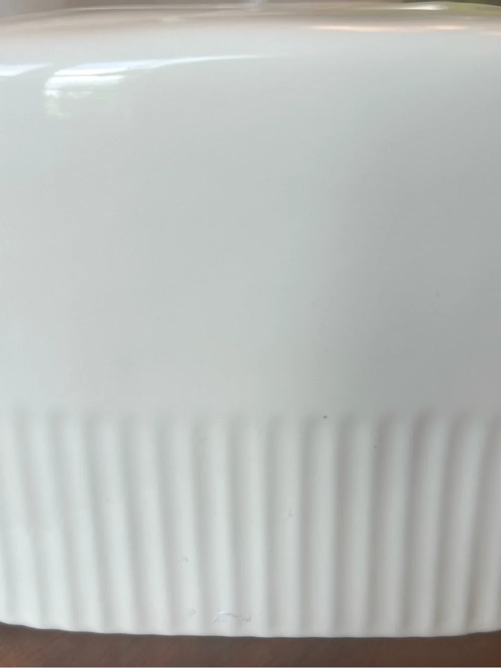 Rae Dunn TISSUES Ceramic Tissue Box Cover Off White Farmhouse Decor Ribbed Base